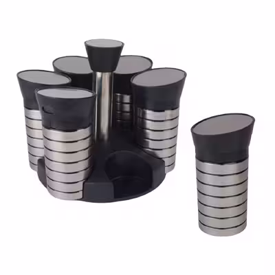 ست جای ادویه 7 پارچه طرح استیل کد 990002