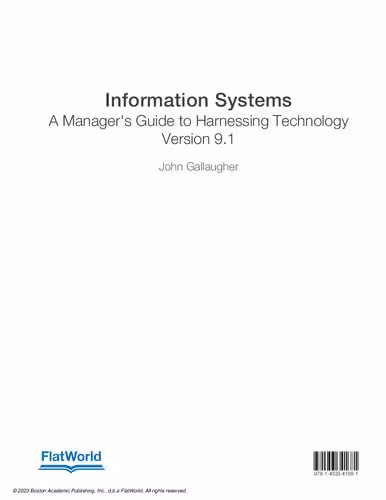 خرید و دانلود نسخه کامل کتاب Information Systems: A Manager's Guide to Harnessing Technology