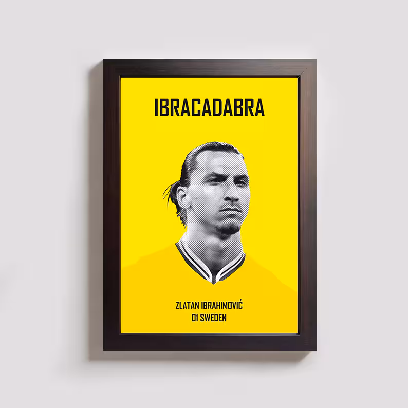 تابلو مدل زلاتان ابراهیموویچ zlatan BR053