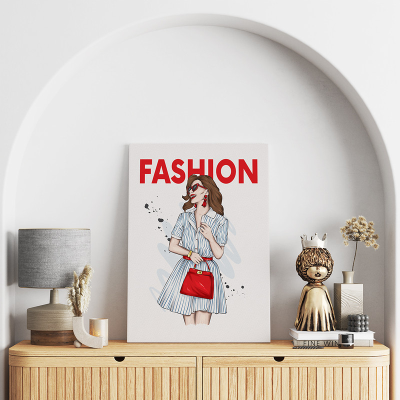 تابلو شاسی مدل دختر فشن کد T320643 | دنیای قاب