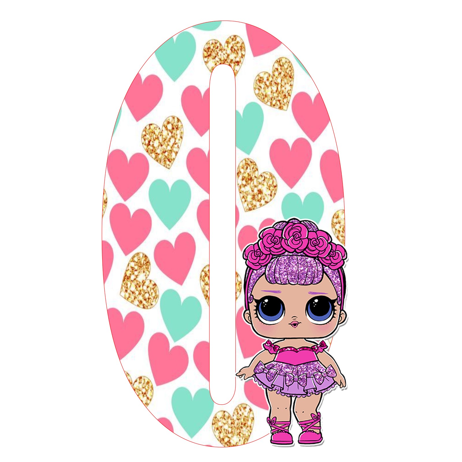 استند رومیزی تولد طرح عدد 0 مدل ال و ال کد 03