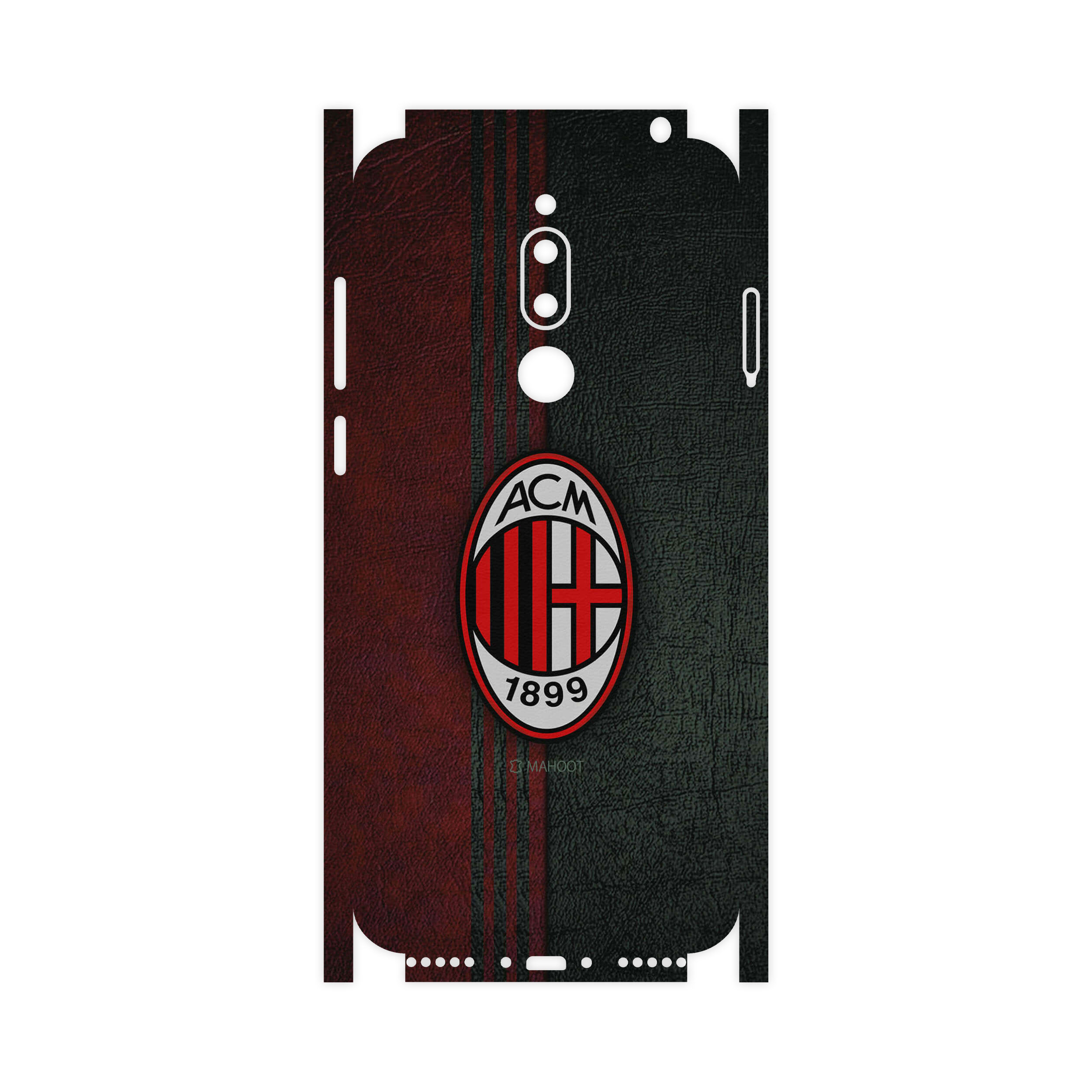 برچسب پوششی ماهوت مدل AC-Milan-FC-FullSkin مناسب برای گوشی موبایل میزو M6T