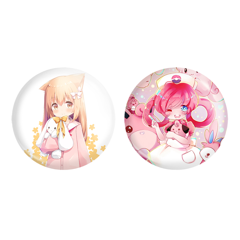 پیکسل خندالو مدل دختر انیمه ای کد 1806418059 مجموعه 2 عددی