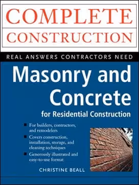 󾕇 Beall C., Masonry and Concrete for Residental Construction, 2000 - دانلود کتاب های دانشگاهی