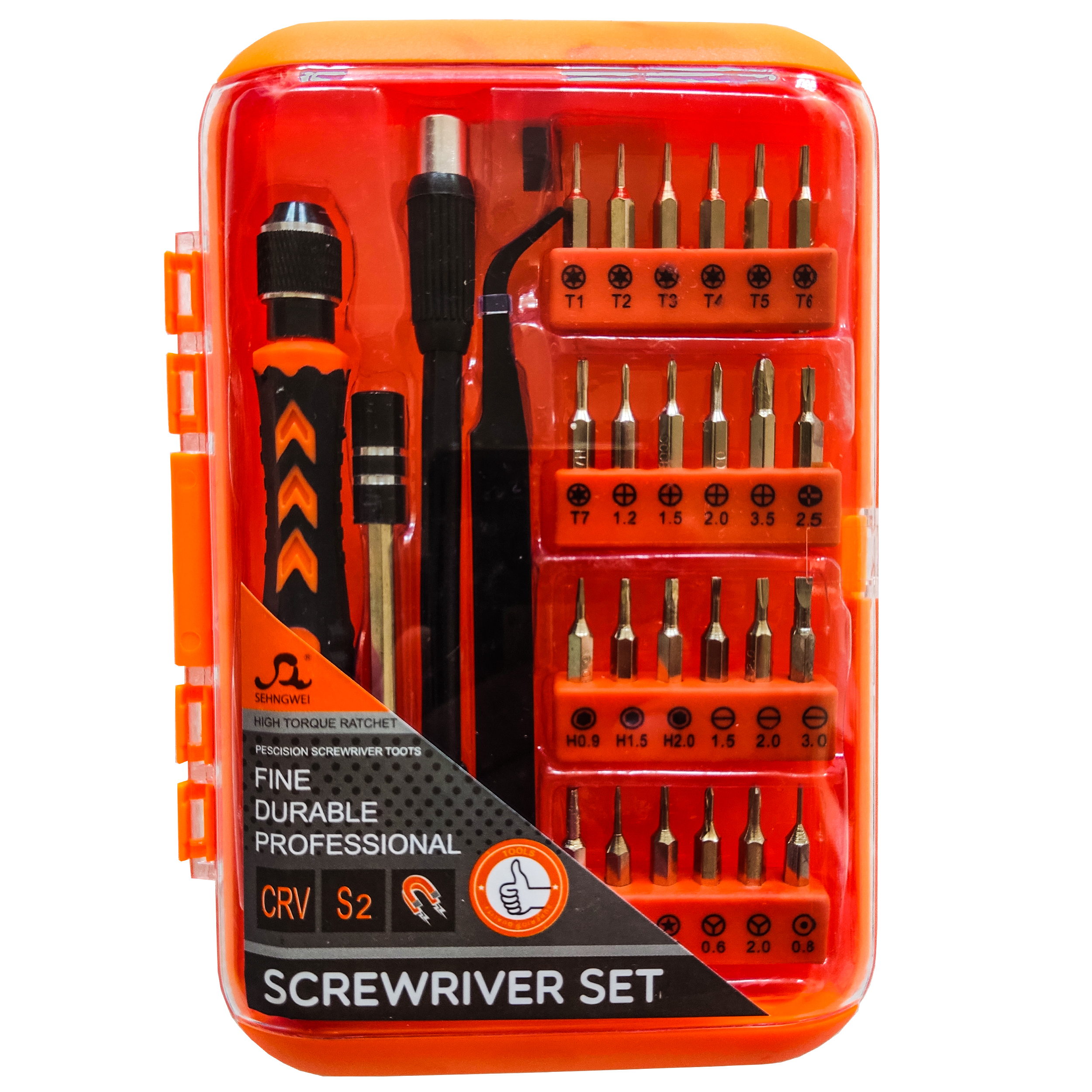 پیچ گوشتی ساعتی اسکری ریور مدل CVR S2 بسته 28 عددی