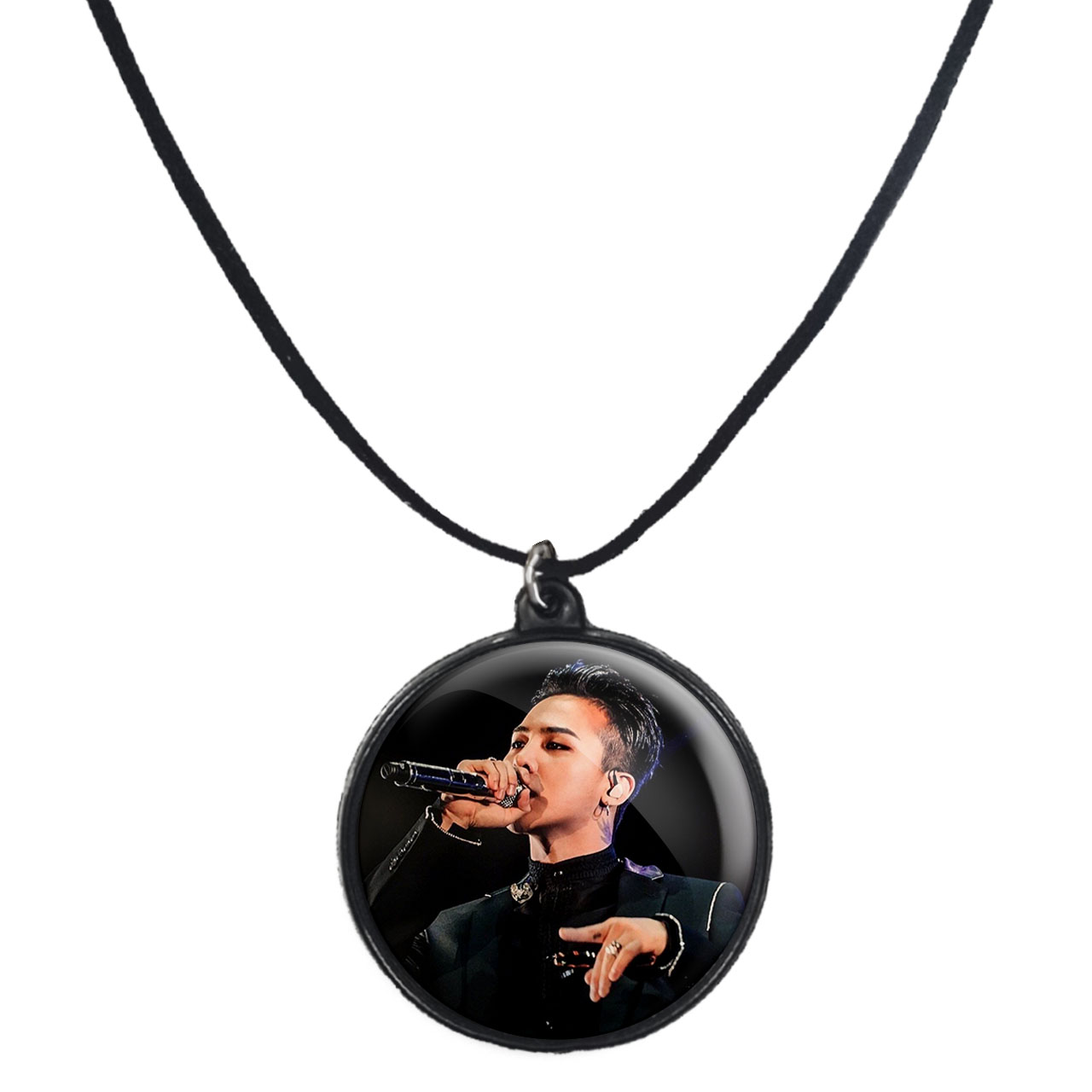 گردنبند پرمانه طرح گروه موسیقی BIG BANG کد pmb.15176 مدل دو طرفه