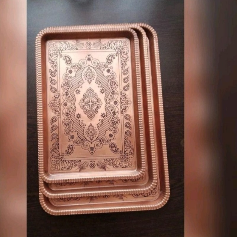 سینی مستطیل تمام مس زنجان(ارسال رایگان)