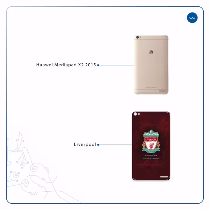 برچسب پوششی ماهوت مدل Liverpool مناسب برای تبلت هوآوی Mediapad X2 2015