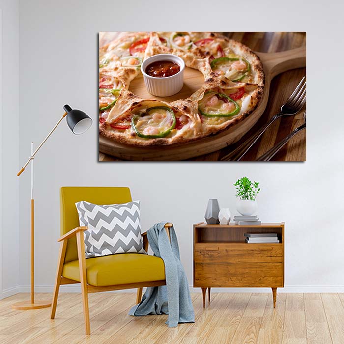 تابلو شاسی طرح پیتزا مدل 82