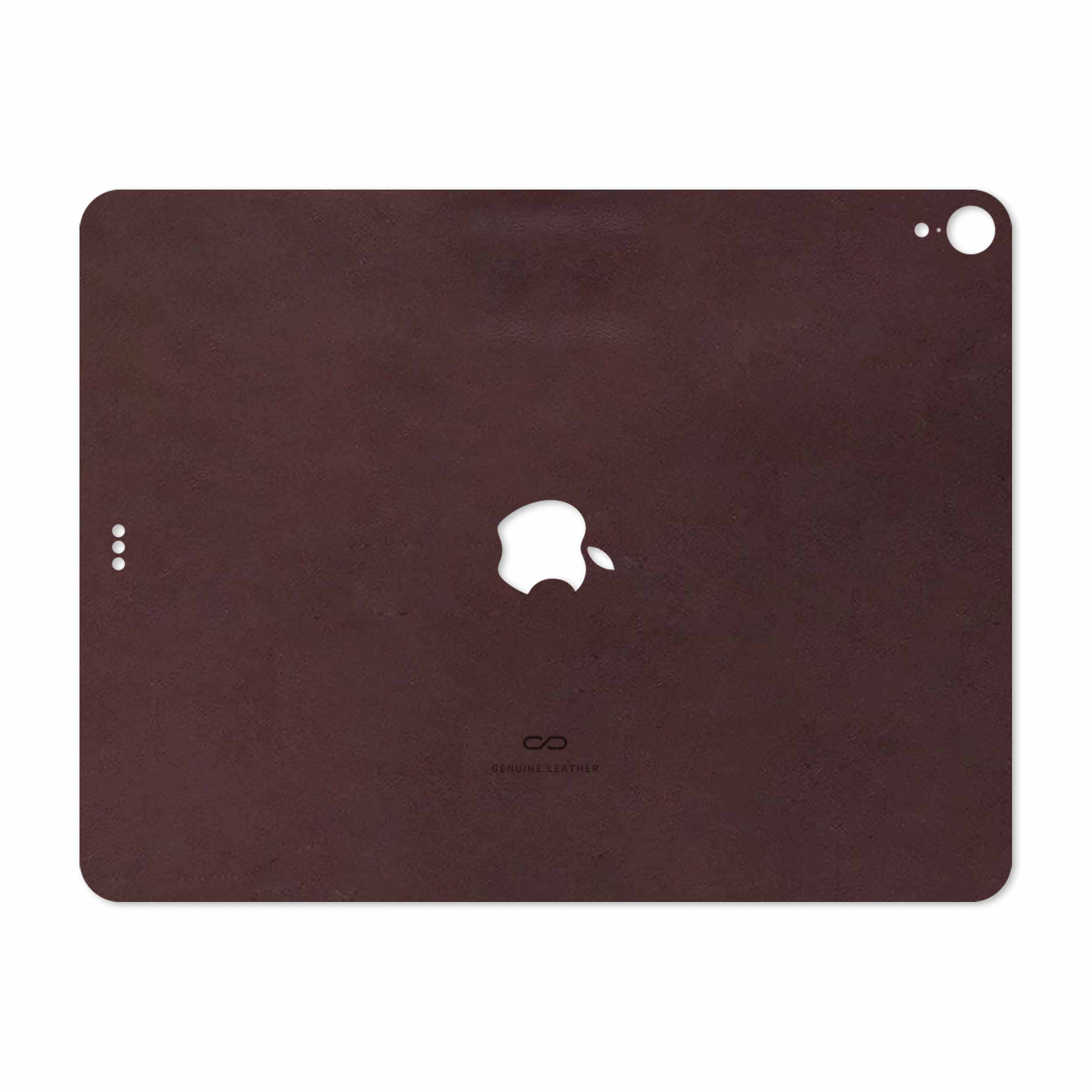 برچسب پوششی ماهوت مدل Matte-Dark-Brown-Leather مناسب برای تبلت اپل iPad Pro 12.9 (GEN 3) 2018 A2014