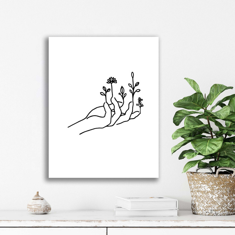 تابلو شاسی دنیای قاب مدل لاین ارت مینیمال Abstract Line | دنیای قاب