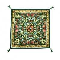 سفره گل و مرغ سبز