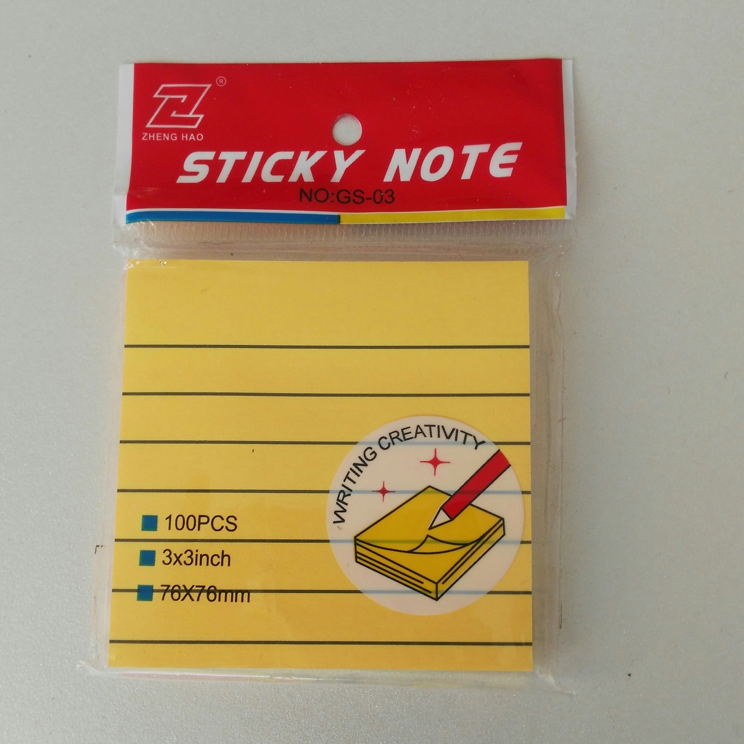کاغذ یادداشت چسب دار76*76 mm