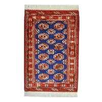  فرش دستباف یک متری مدل ترکمن کد 1030