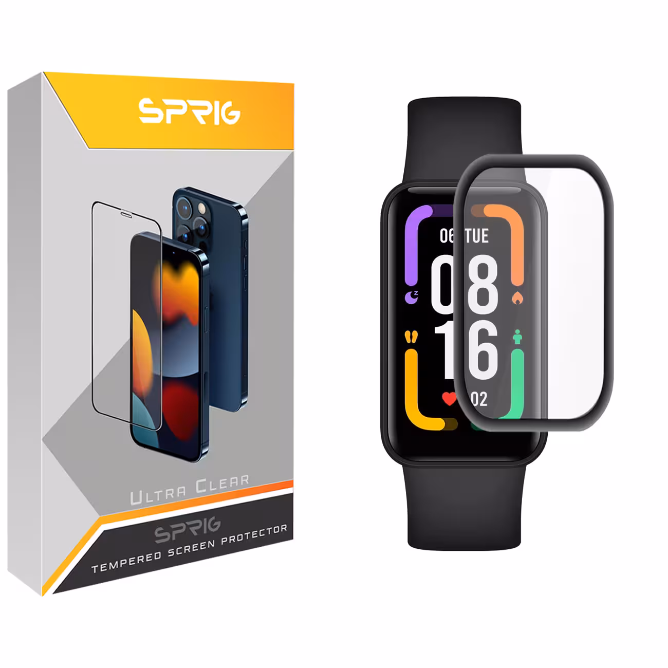 محافظ صفحه نمایش نانو اسپریگ مدل SPG مناسب برای ساعت هوشمند شیایومی Redmi Smart Band Pro