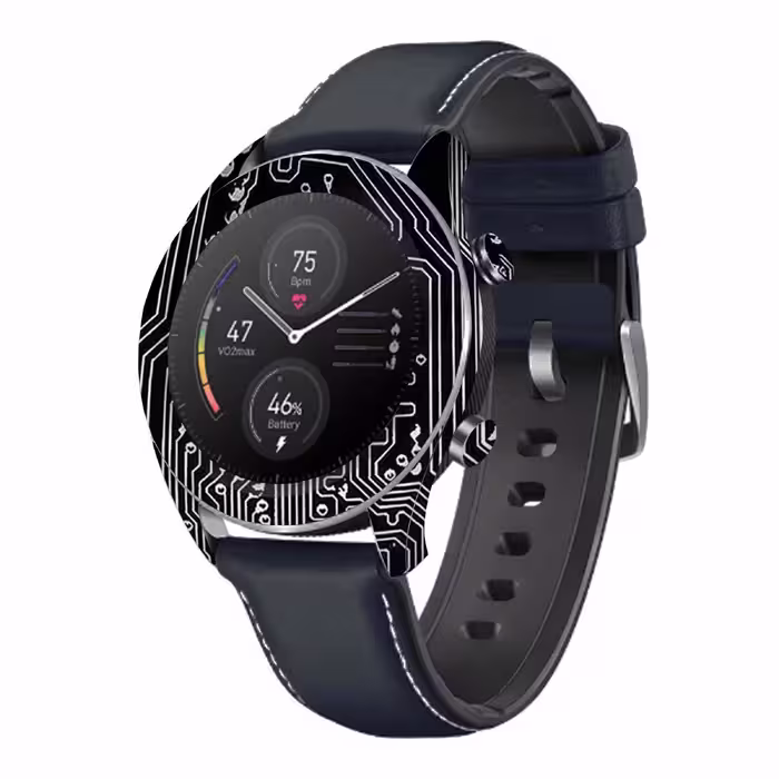 برچسب ماهوت طرح Black-Printed-Circuit-Board مناسب برای ساعت هوشمند آنر watch magic