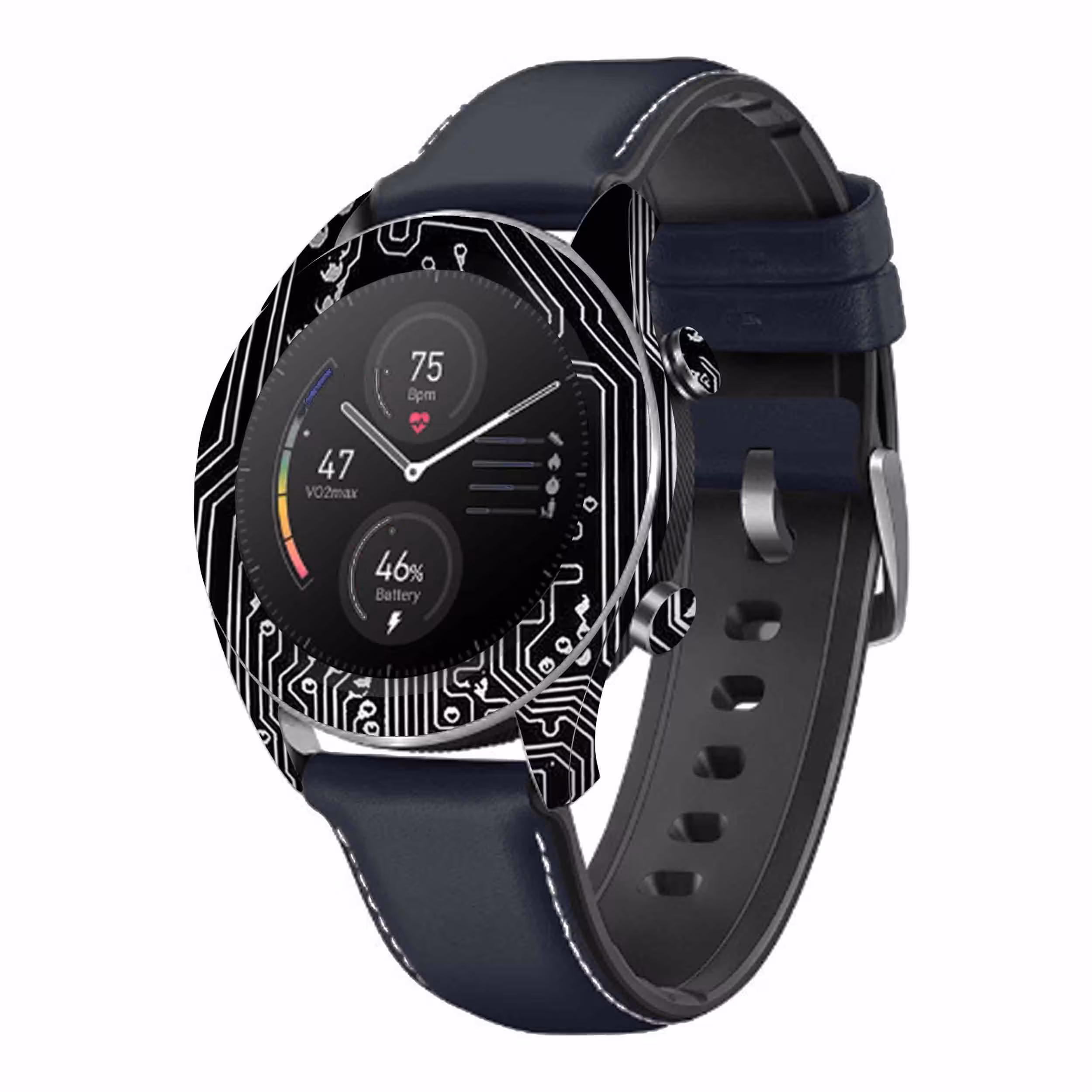 برچسب ماهوت طرح Black-Printed-Circuit-Board مناسب برای ساعت هوشمند آنر watch magic