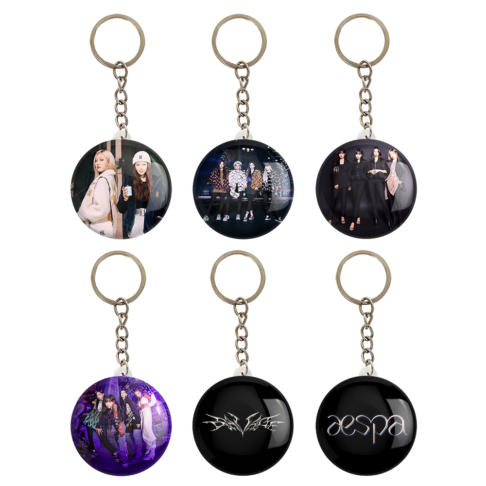 جاکلیدی خندالو مدل گروه آسپا Aespa کد 1147A مجموعه 6 عددی