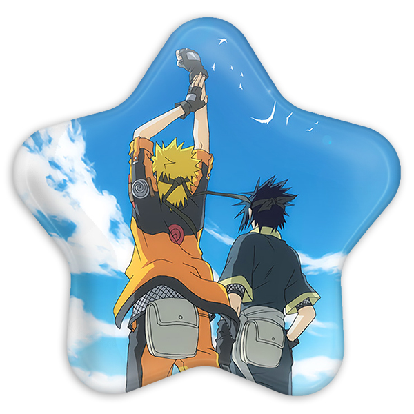 پیکسل خندالو طرح ساسکه و ناروتو انیمه ناروتو مدل ستاره ای کد 11247