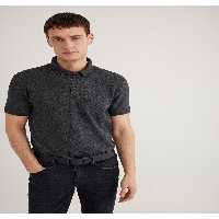 تی شرت یقه پولو سفید مردانه آنتراسیت پوشیده شده برش بسته 063247 28392 Mavi