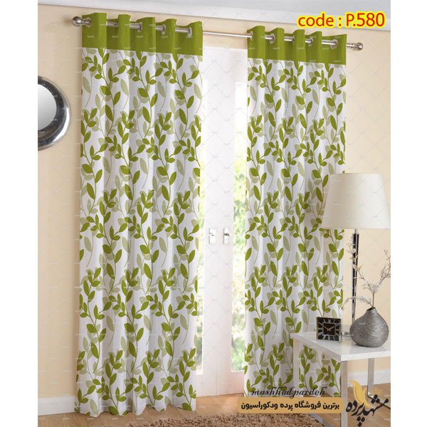 پرده پانچ طرح برگ کد P580
