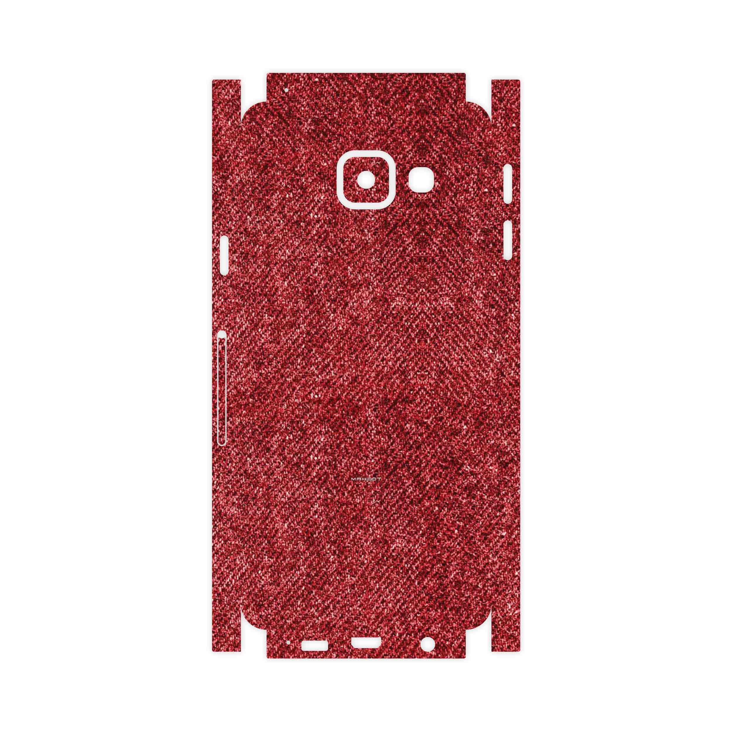 برچسب پوششی ماهوت مدل Fabric Texture 4-FullSkin مناسب برای گوشی موبایل سامسونگ Galaxy A3 2016