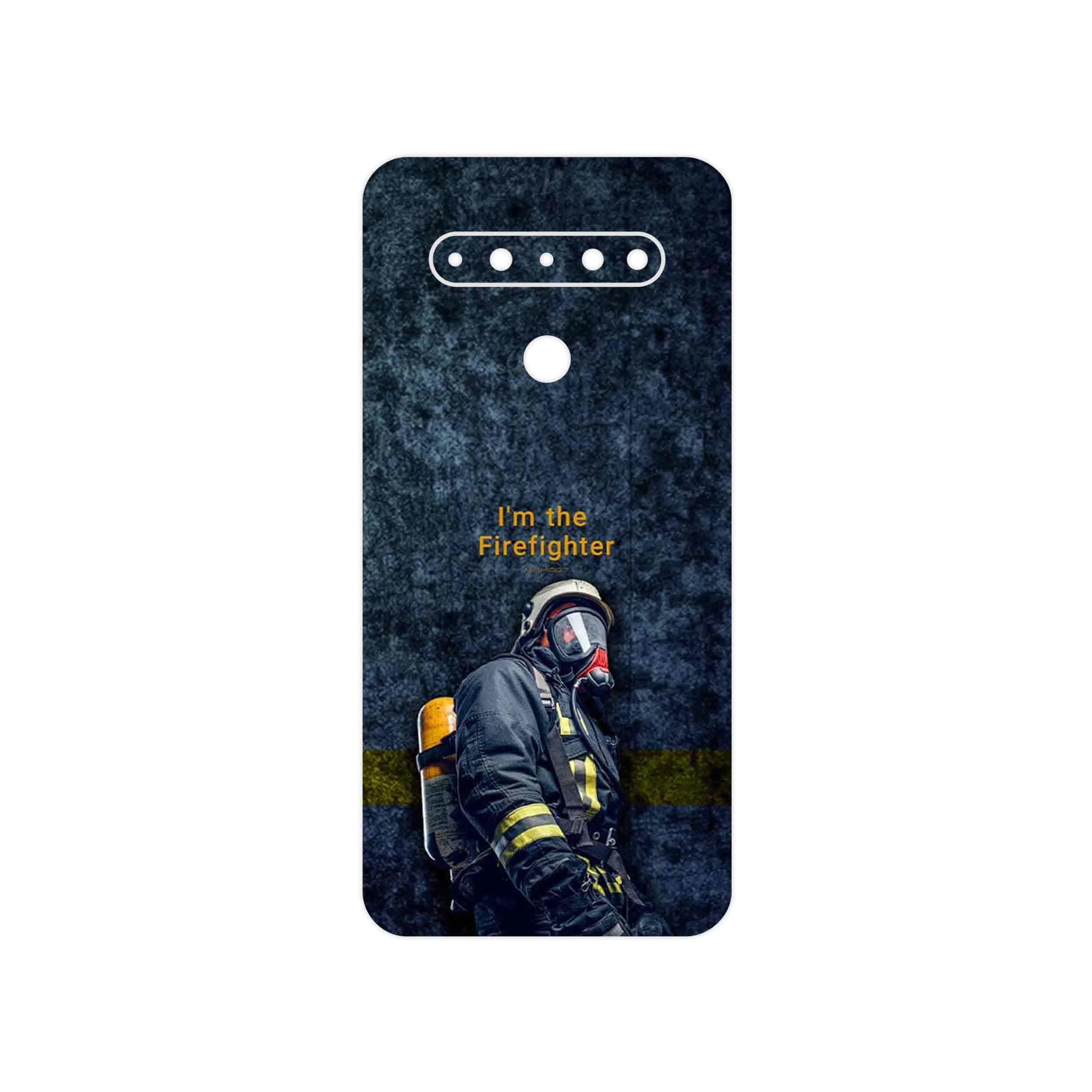 برچسب پوششی ماهوت مدل Firefighter مناسب برای گوشی موبایل ال جی K61