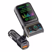 شارژر فندکی خودرو دو پورت پرودو مدل Porodo Dual Port Car Charger FM Transmitter