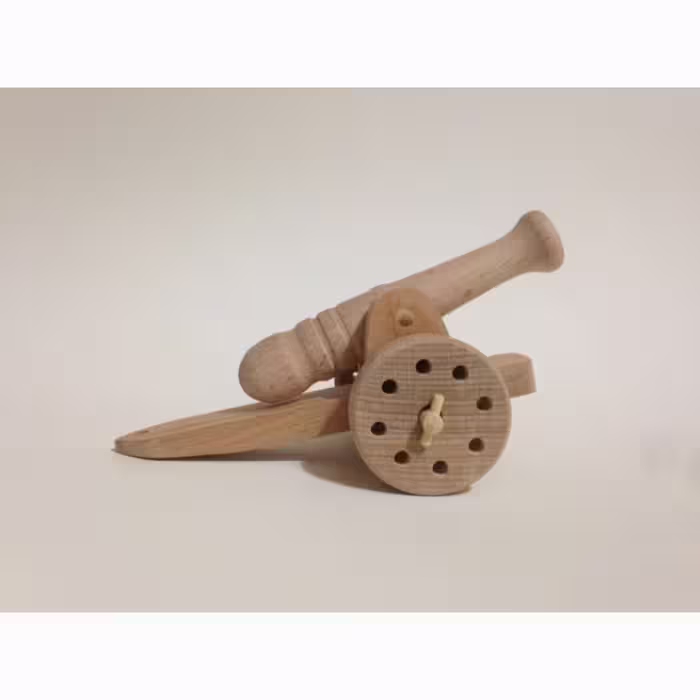 توپ جنگی چوبی دکوری با طول15cm