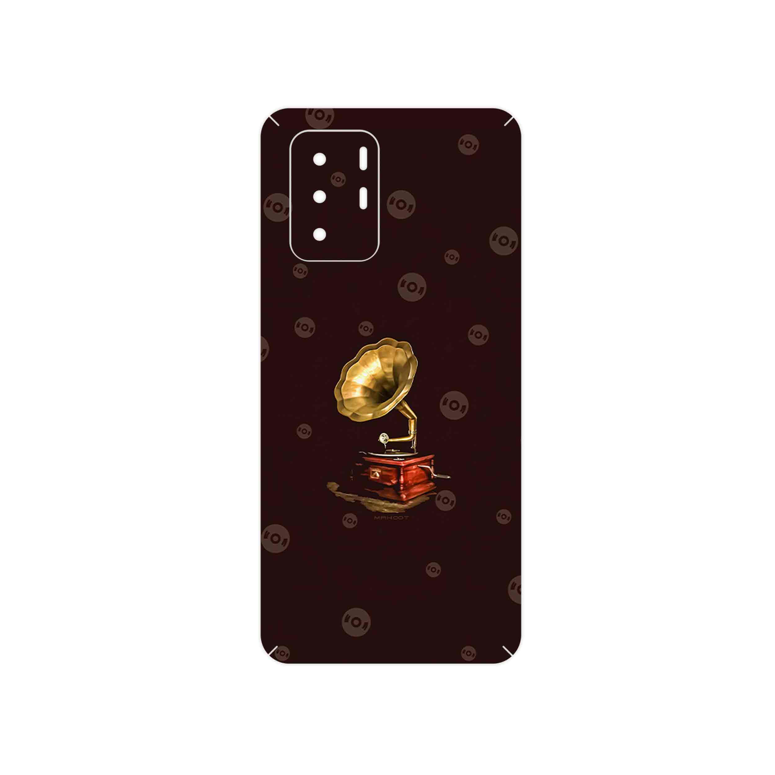 برچسب پوششی ماهوت مدل Gramophone Nostalgia مناسب برای گوشی موبایل شیائومی Poco X3 GT 5G