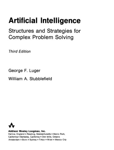 خرید و دانلود نسخه کامل کتاب Artificial Intelligence: Structures And Strategies For Complex Problem Solving