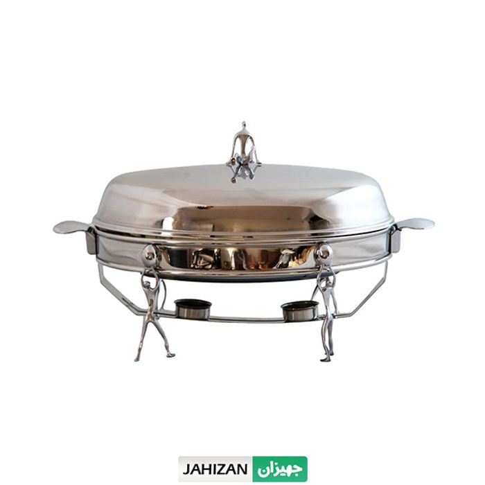 سوفله خوری استیل طرح آدمک سایز بیضی کوچک کد 3008