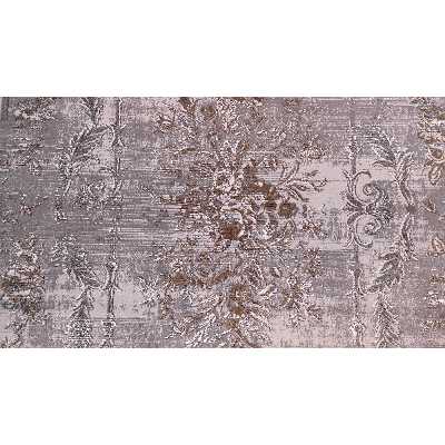 فرش ماشینی زمرد مشهد طرح پتینه کد TA119 زمینه طوسی