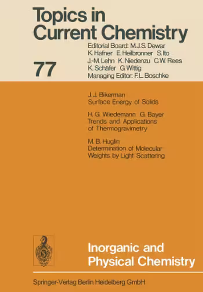 󾕇 دانلود کتاب Inorganic And Physical Chemistry, 1978 - دانلود کتاب های دانشگاهی