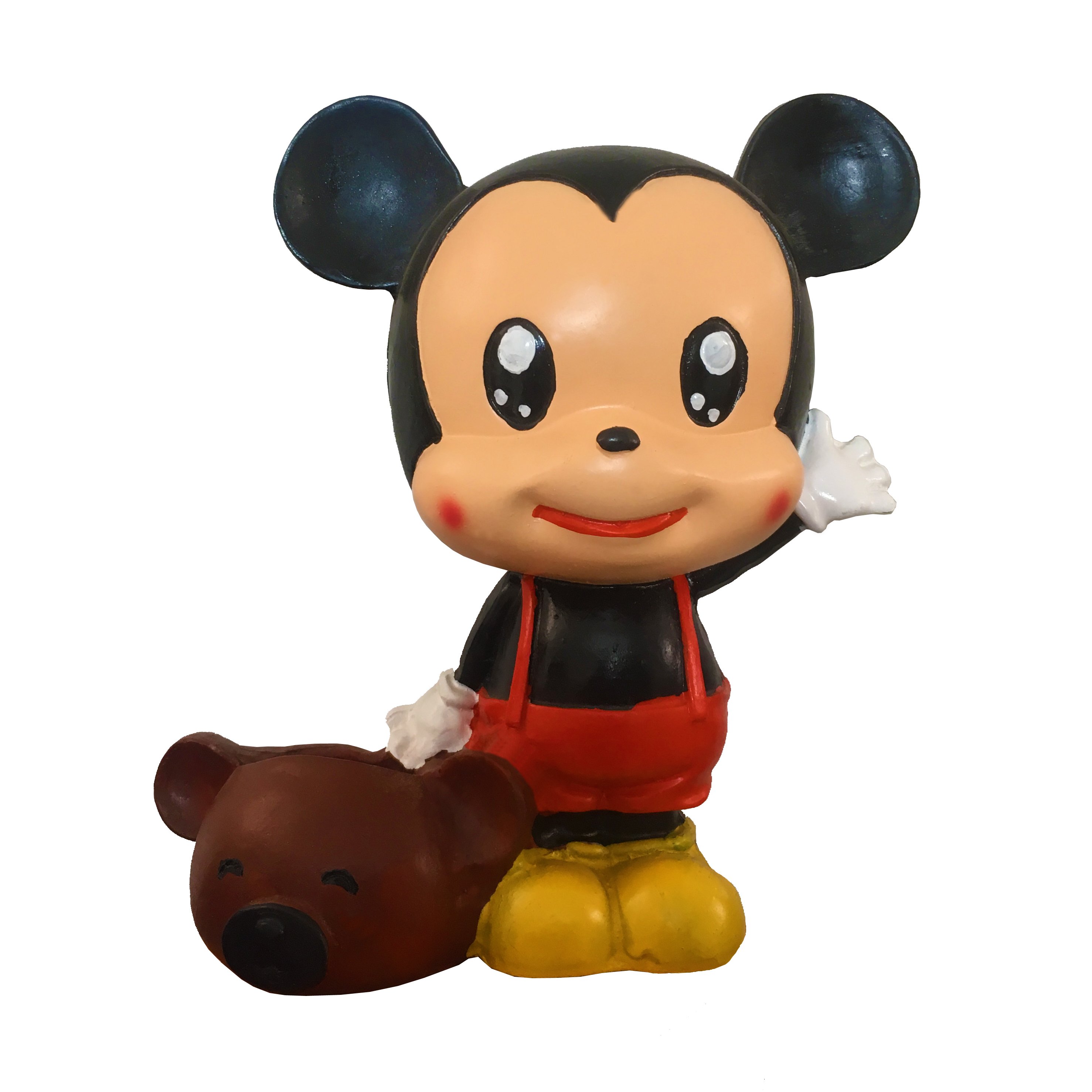 مجسمه دکوری و جاخلالی طرح میکی موس پلی استر