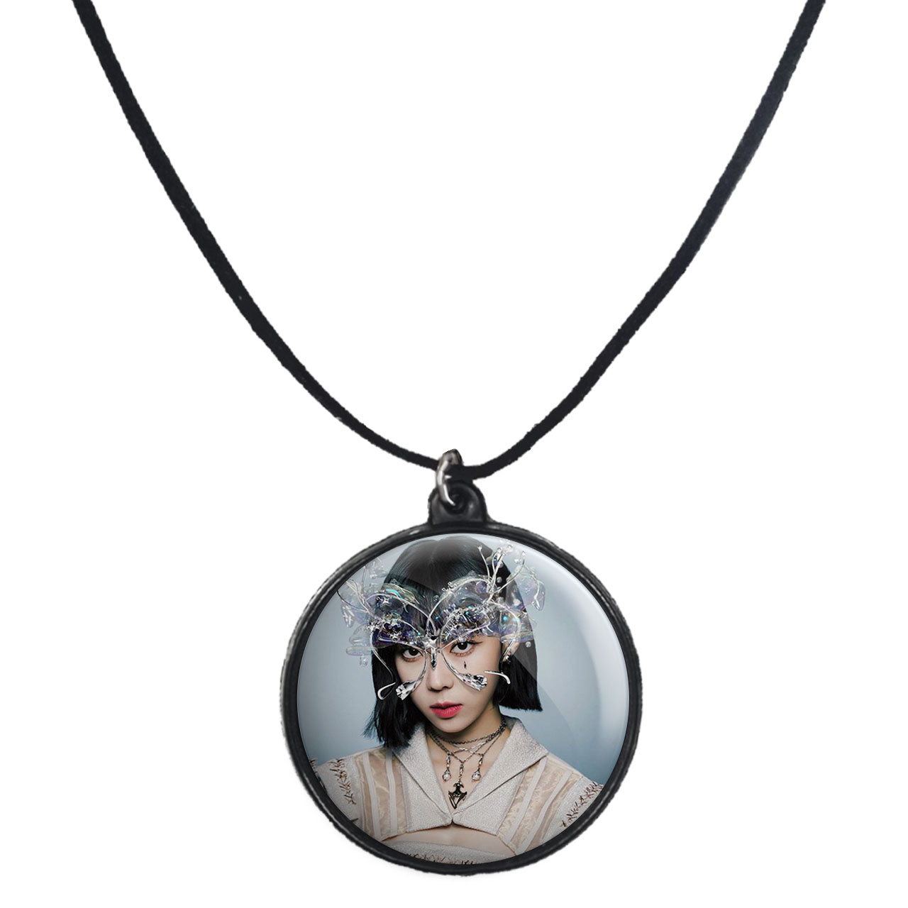 گردنبند پرمانه طرح aespa کد pmb.18719 مدل دو طرفه