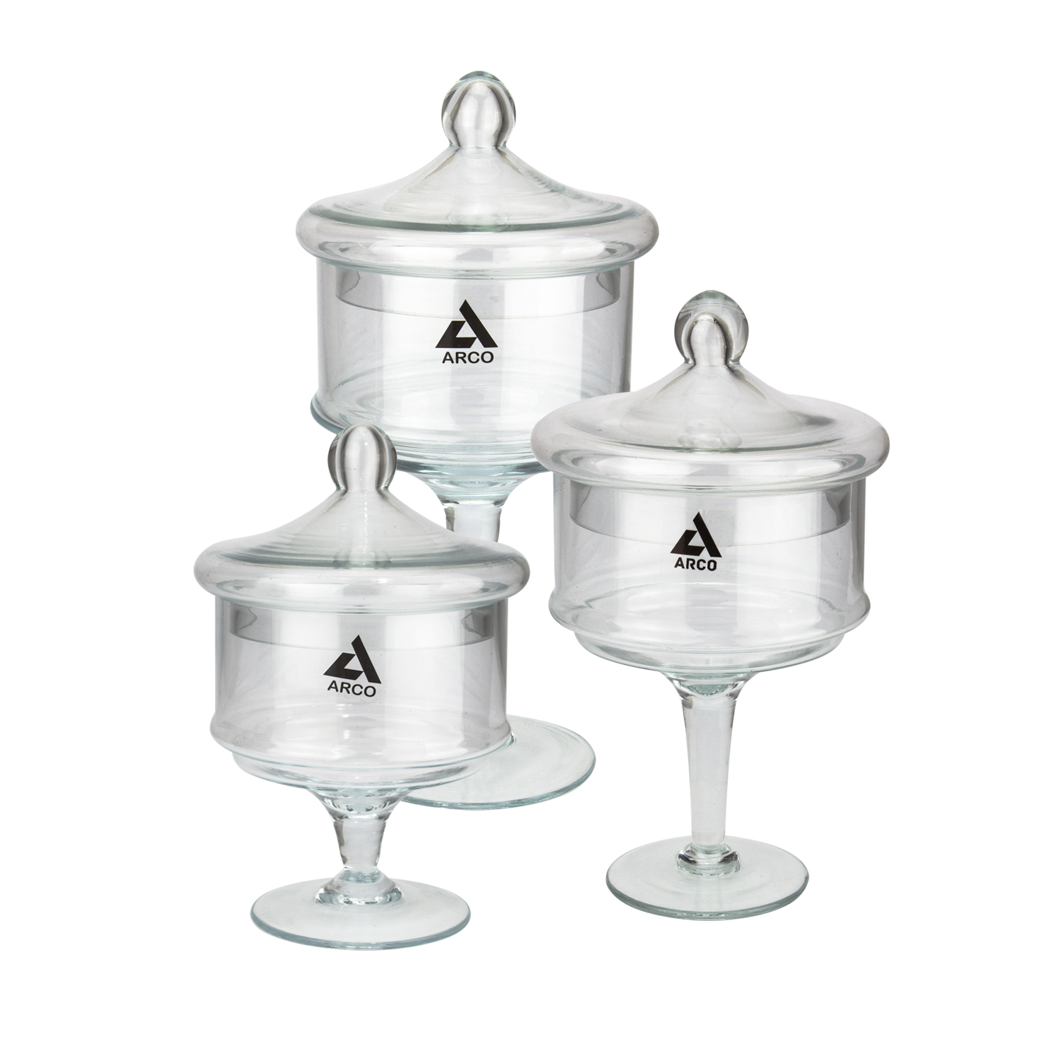 شکلات خوری آرکو مدل پایه دار کد 1227 بسته 3 عددی