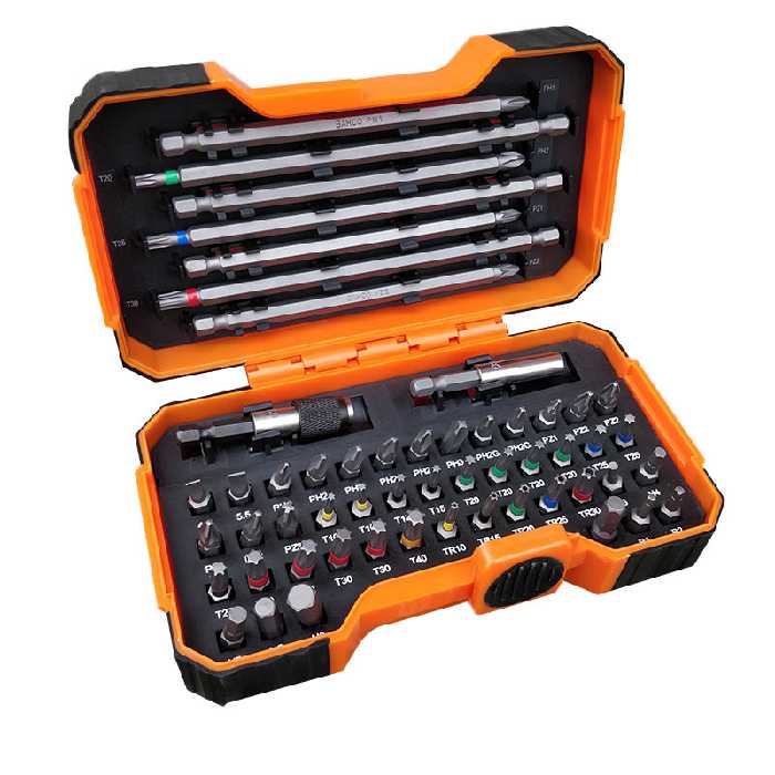 سری پیچ گوشتی دو سر چهار سو باهکو مدل 59/S54BC-IP بسته 54 عددی