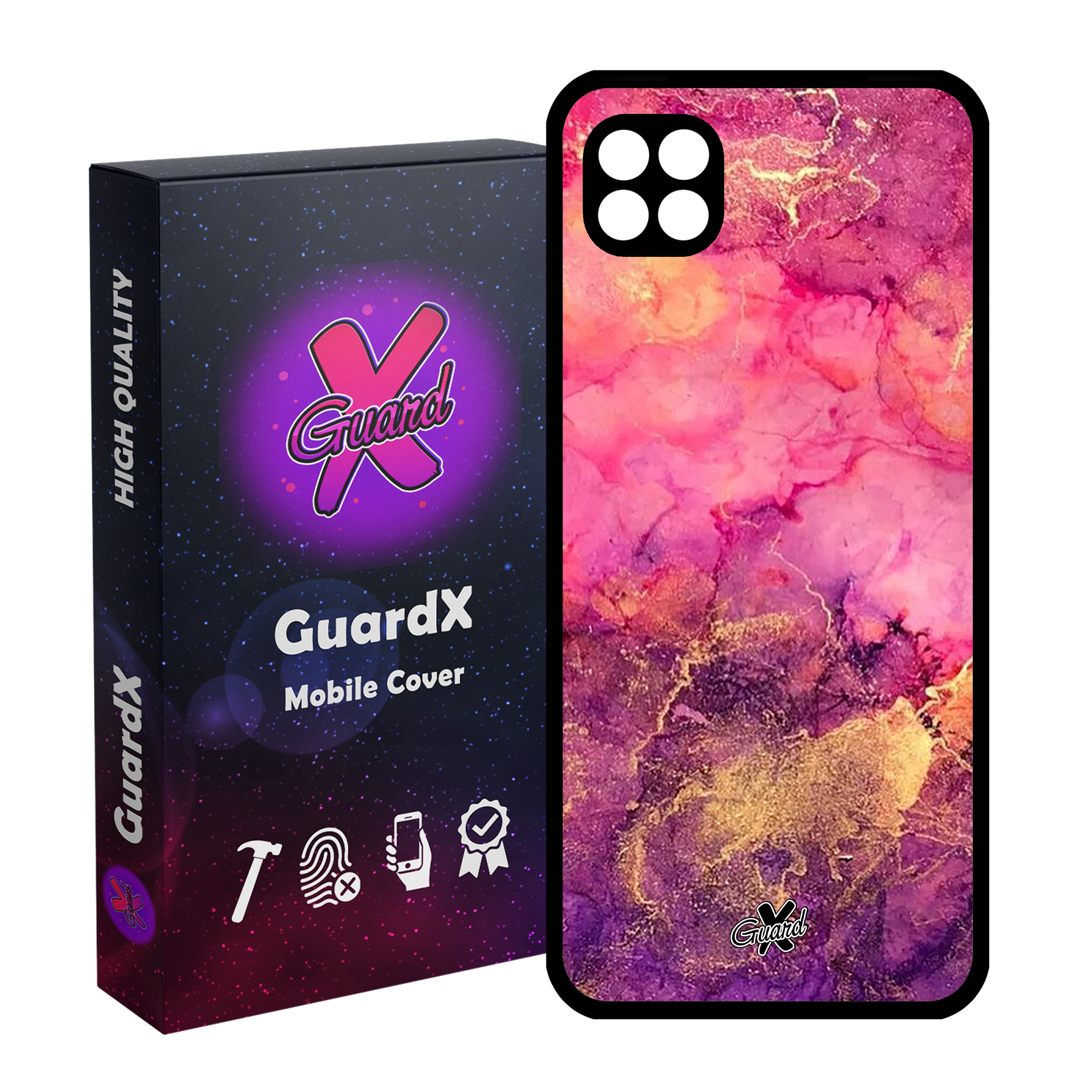 کاور گارد ایکس طرح ماربل مدل Glass10283 مناسب برای گوشی موبایل سامسونگ Galaxy A22 5G