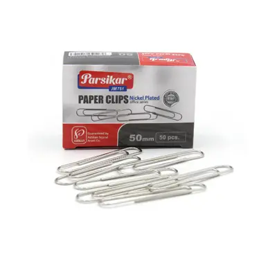 گیره کاغذ پارسیکار مدل JM751-50MM بسته 50 عددی 