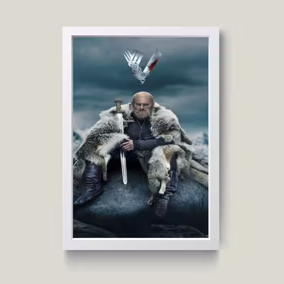تابلو مدل دکوراتیو بیورن Vikings کد G10-18