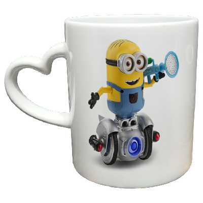 ماگ مدل دسته قلبی طرح مینیون کد 78