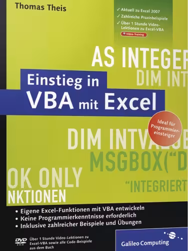 خرید و دانلود نسخه کامل کتاب Einstieg in VBA mit Excel
