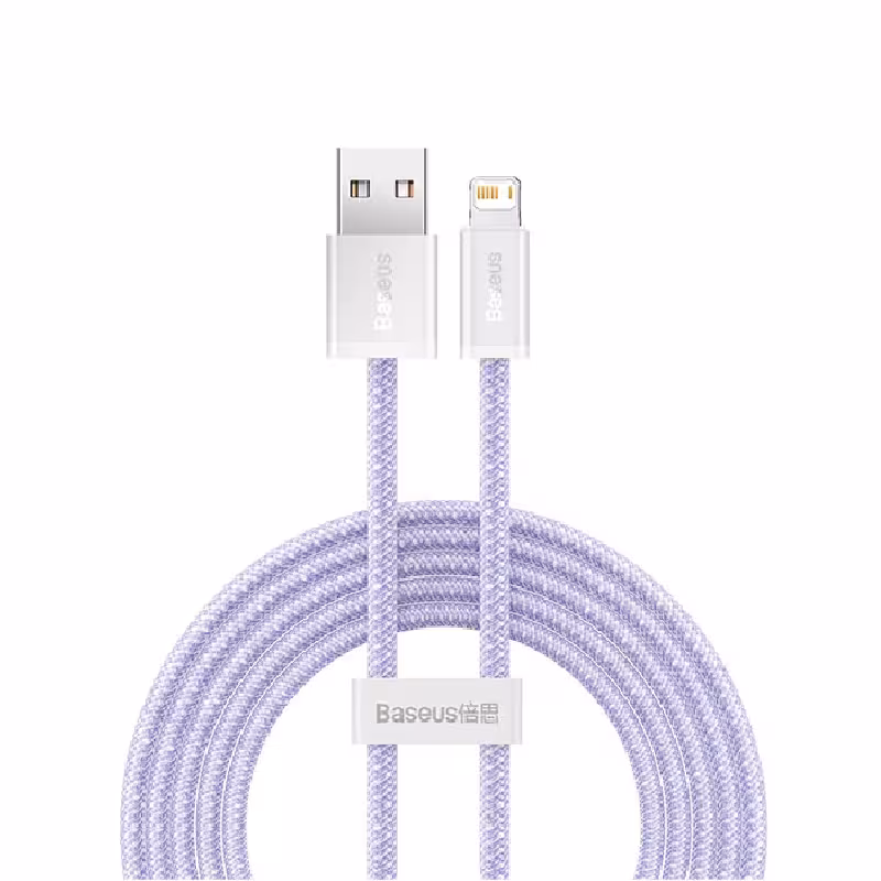 کابل لایتنینگ فست شارژ بیسوس Baseus Dynamic Series Cable CALD000502 طول 2 متر توان 2.4 آمپر