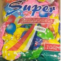 بادکنک خالدار بسته 100 عددی رنگاوارنگ