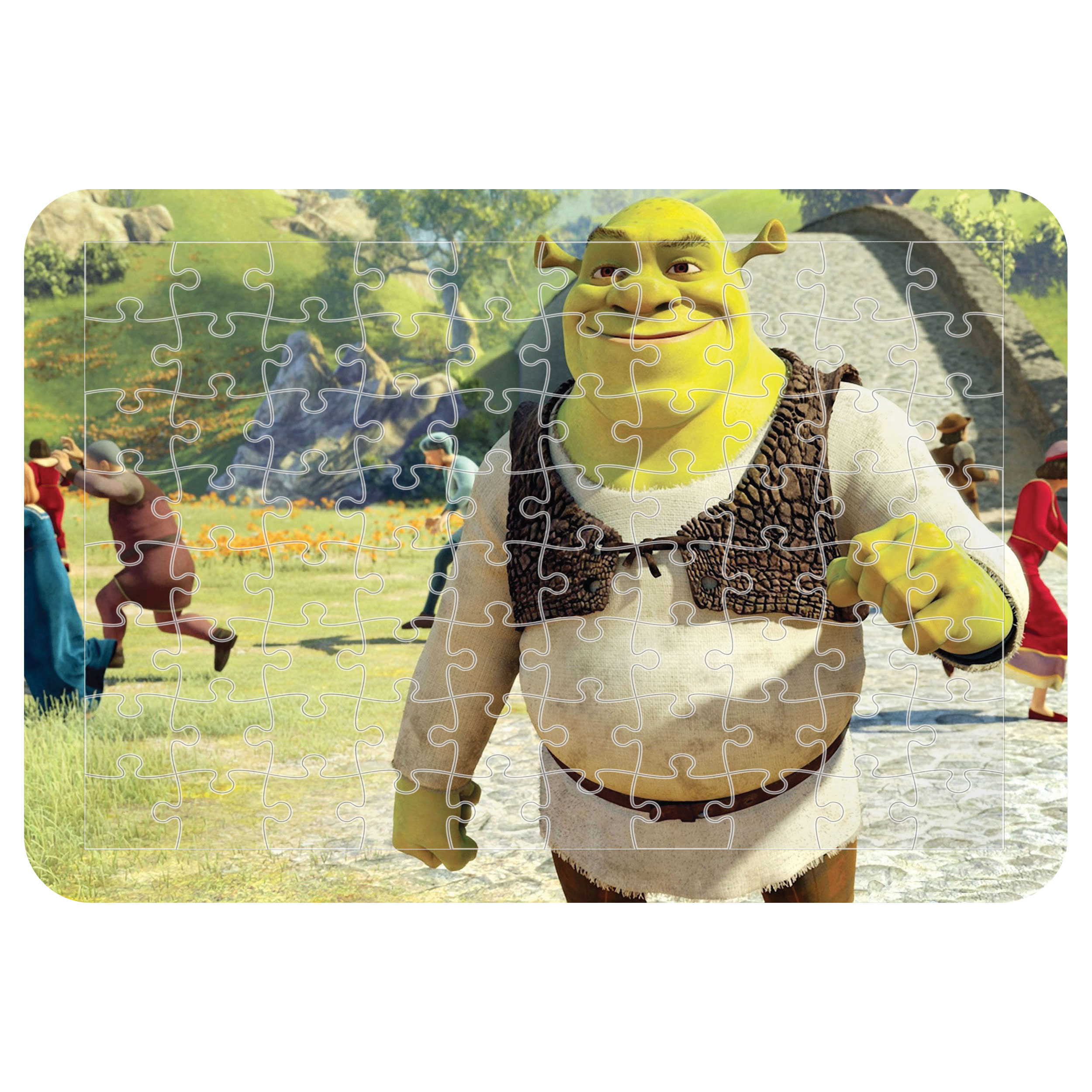 پازل 54 تکه اطلس آبی طرح کارتون شرک مدل P1078