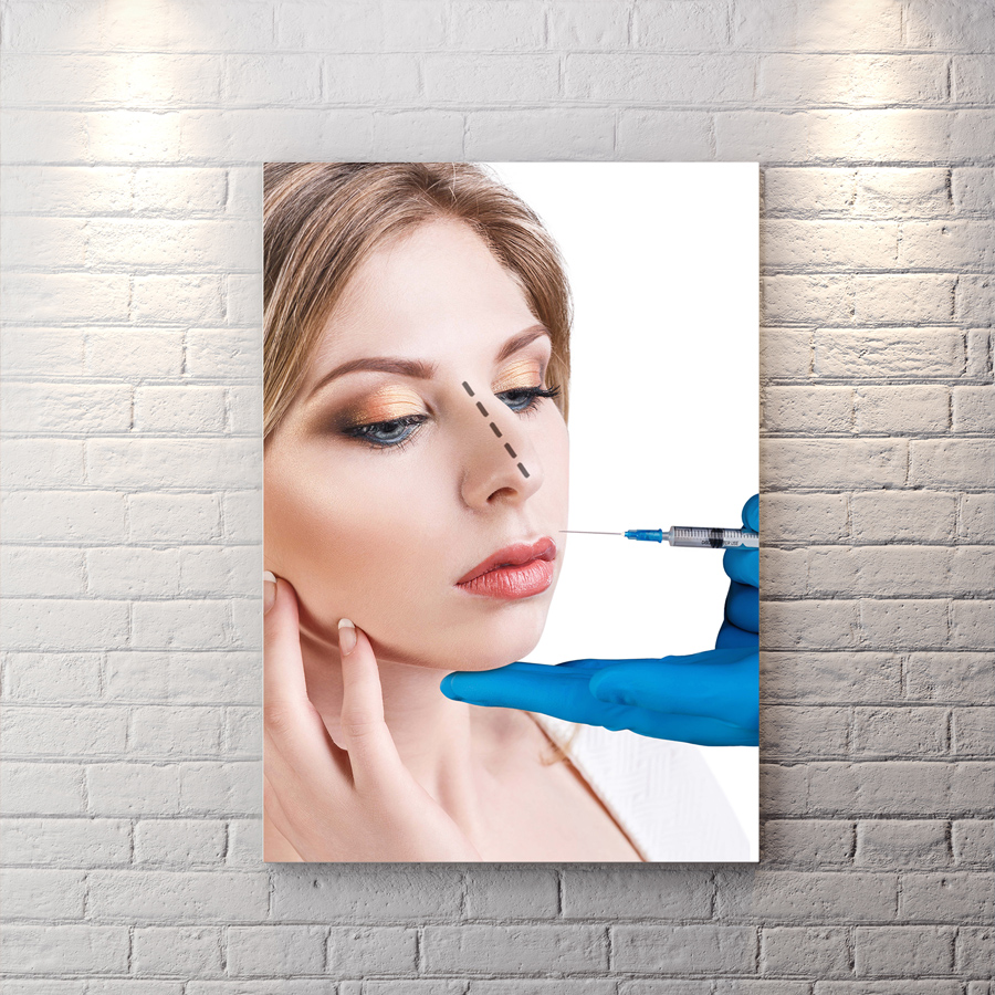 تابلو دیواری دکوراتیو طرح بوتاکس برای کلینیک زیبایی BAs-8980