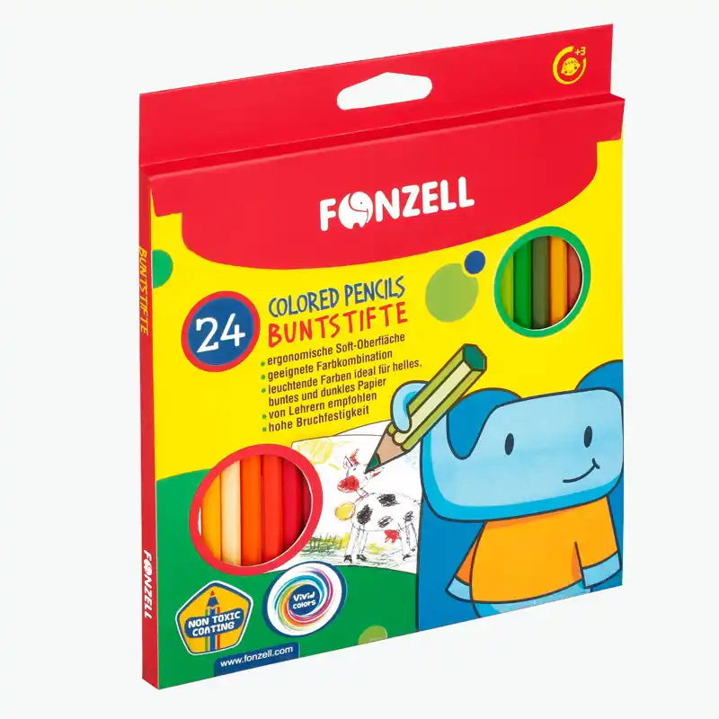 مدادرنگی 24 رنگ مقوایی فونزل