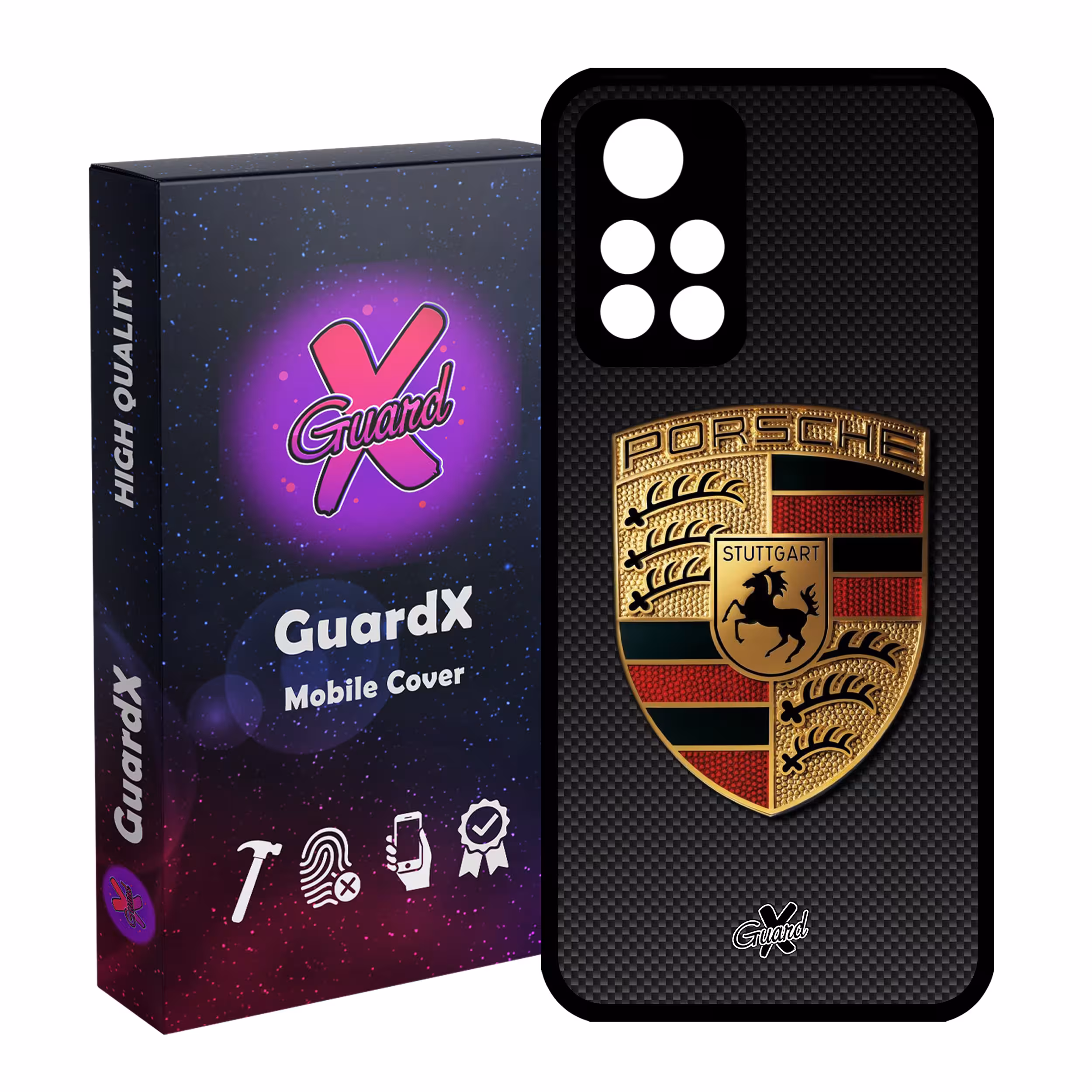 کاور گارد ایکس طرح Porsche مدل Glass10064 مناسب برای گوشی موبایل شیائومی Poco M4 Pro 5G/Redmi Note 11T 5G/Redmi Note 11S 5G