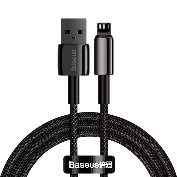 کابل تبدیل USB به لایتنینگ باسئوس مدل J_01BA 2.4A طول 1 متر